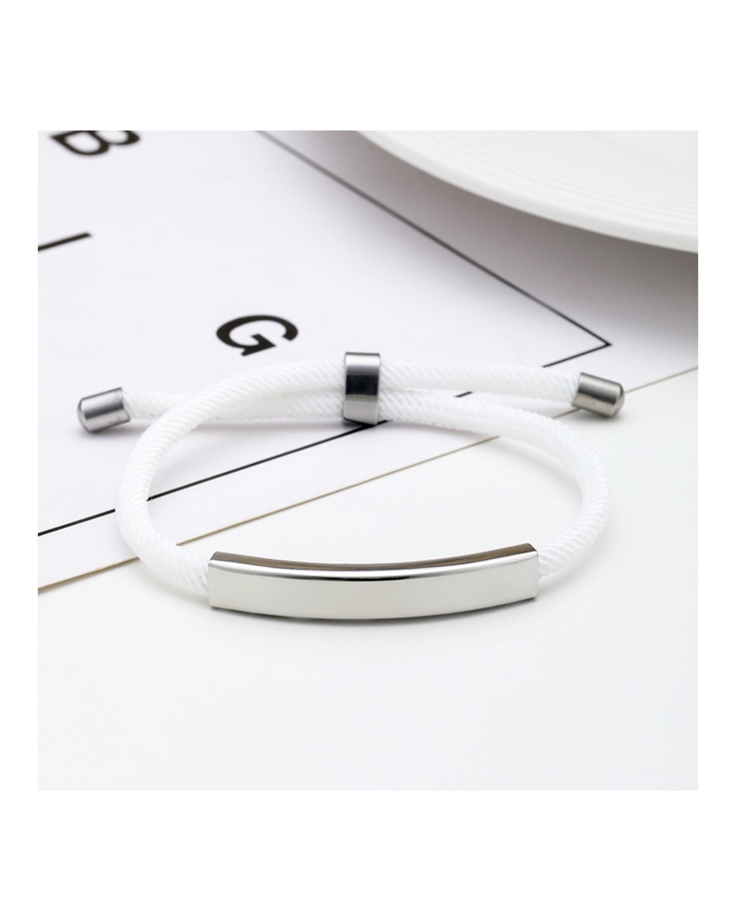Adjustable drawstring bracelet