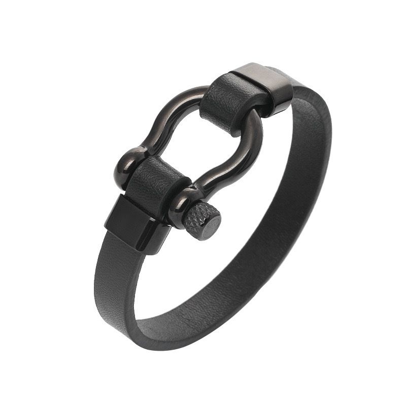 Paschal leather bracelet