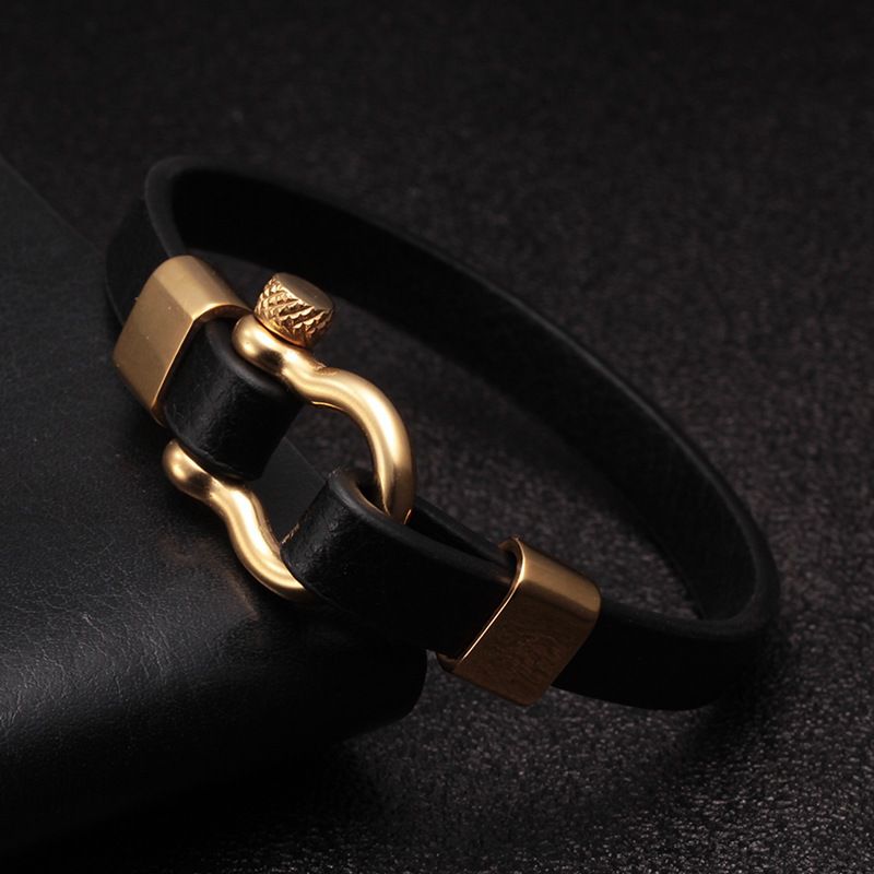 Paschal leather bracelet