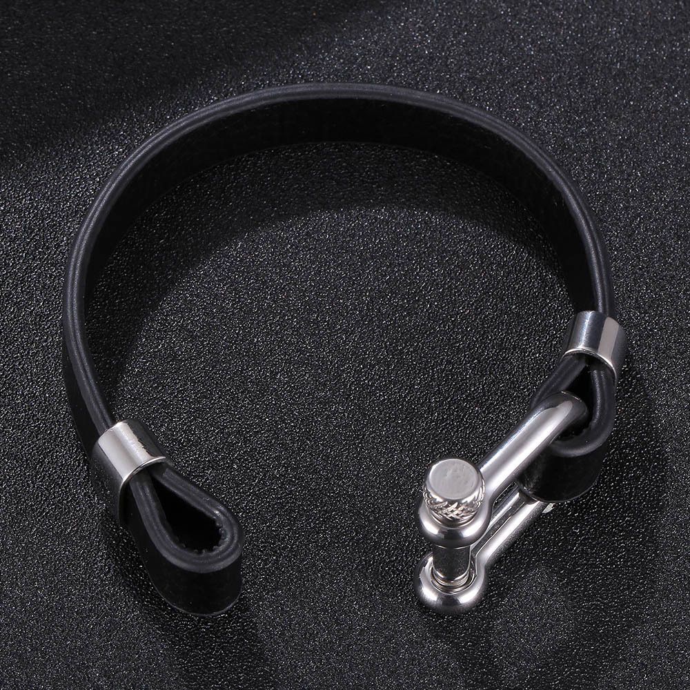 Paschal leather bracelet