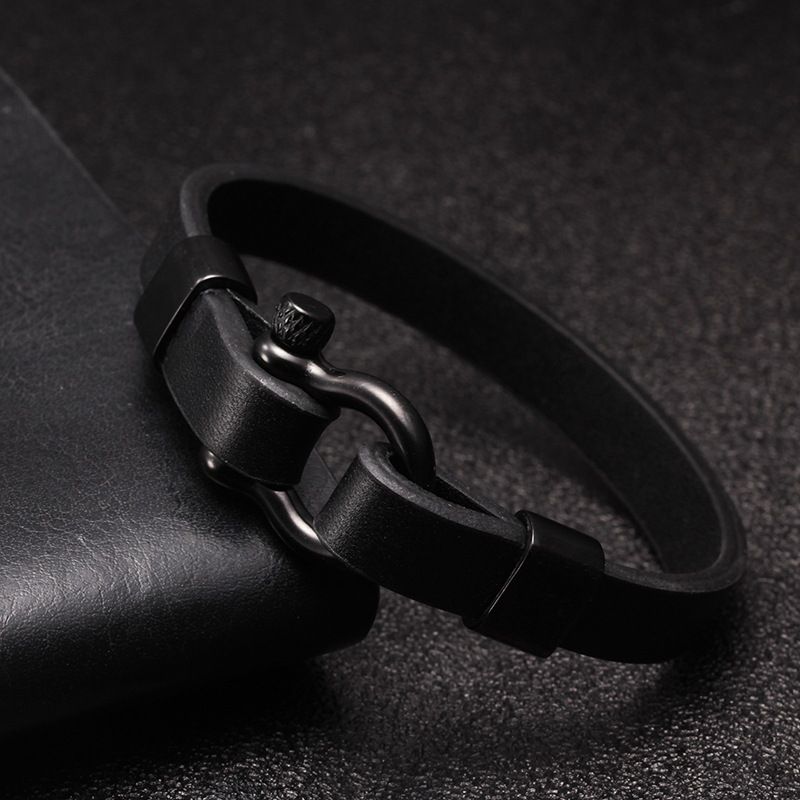 Paschal leather bracelet