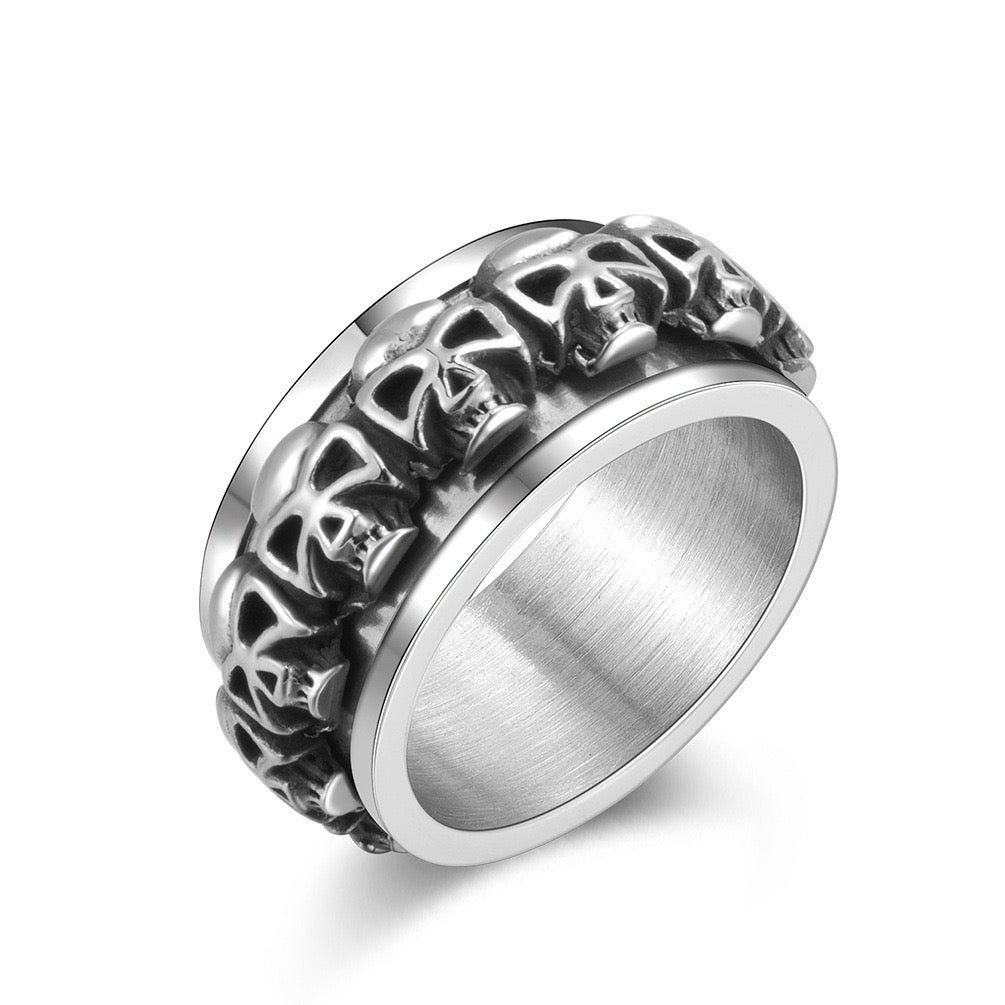 Old Design Skull Ring