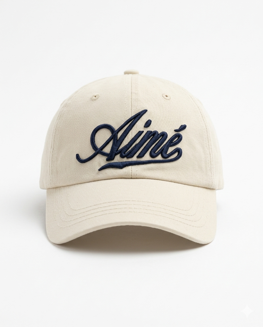 Aime signature curve cap