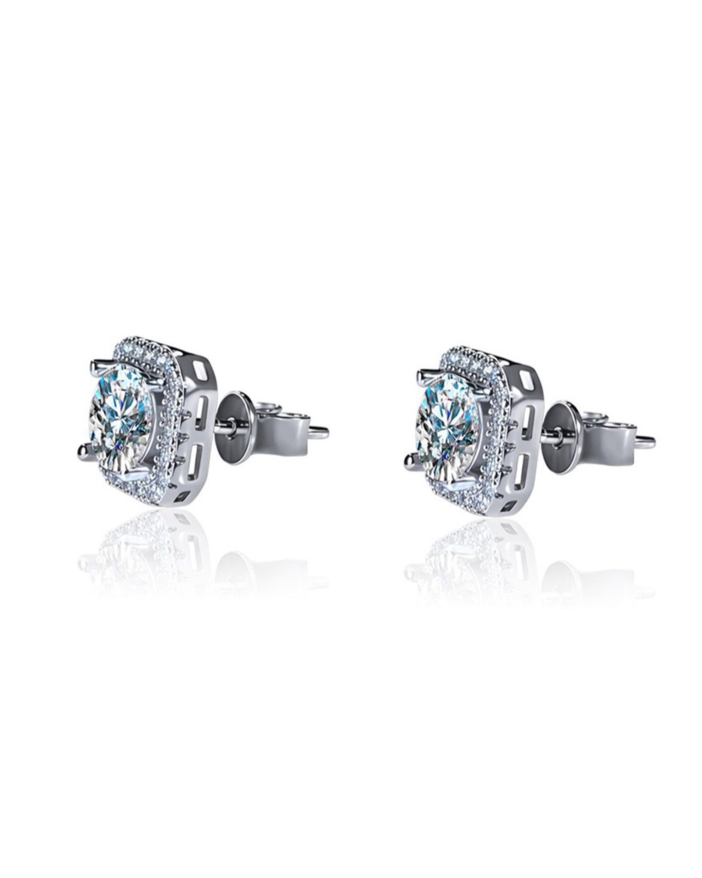 Brags Moissanite Hallo Cushion
