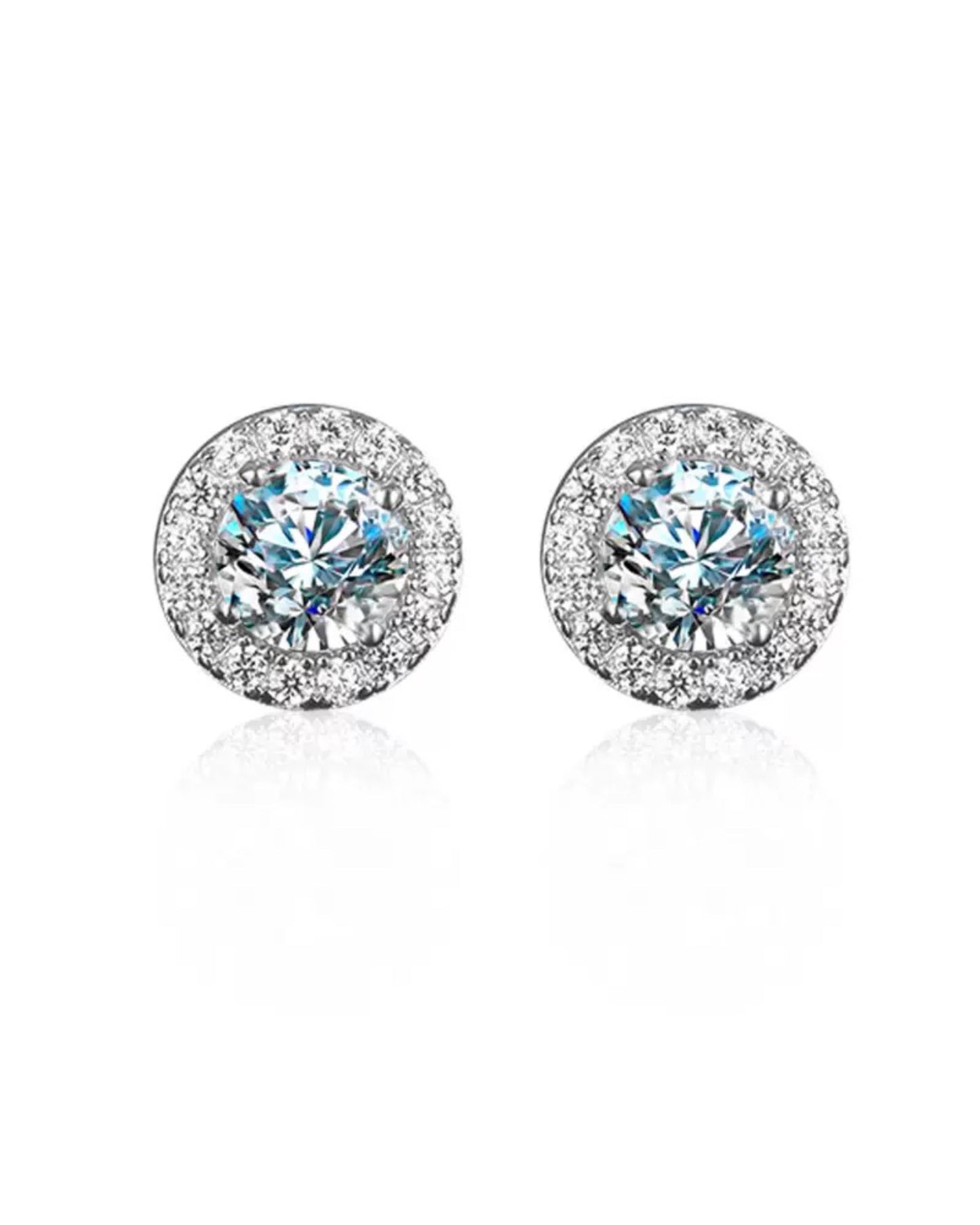 Brags Moissanite Hallo Round