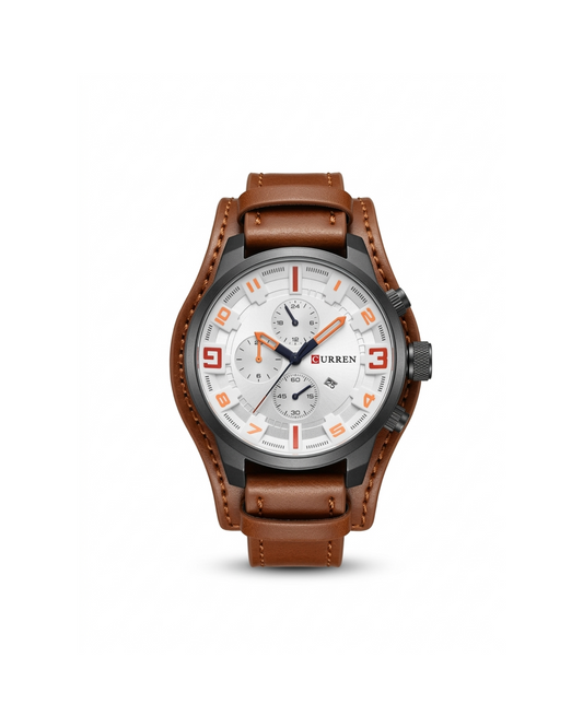 Curren Bold Leather Watch