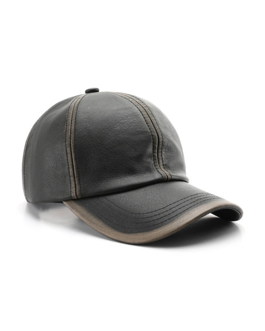 Aurel leather Cap