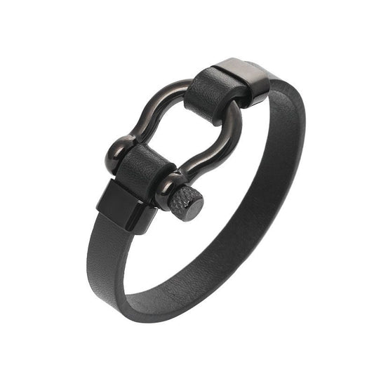 Paschal leather bracelet