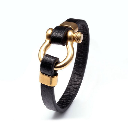 Paschal leather bracelet