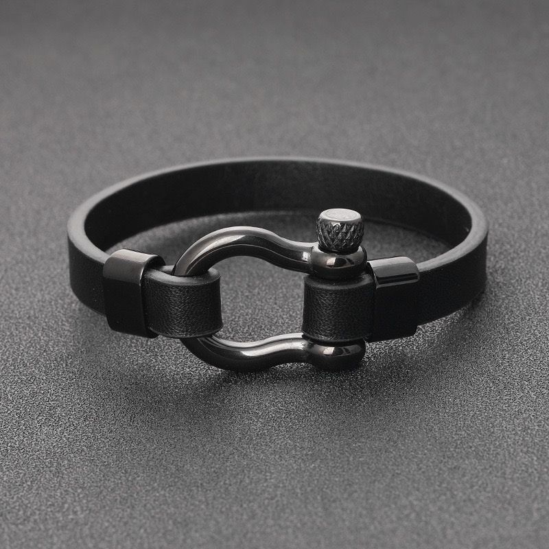 Paschal leather bracelet