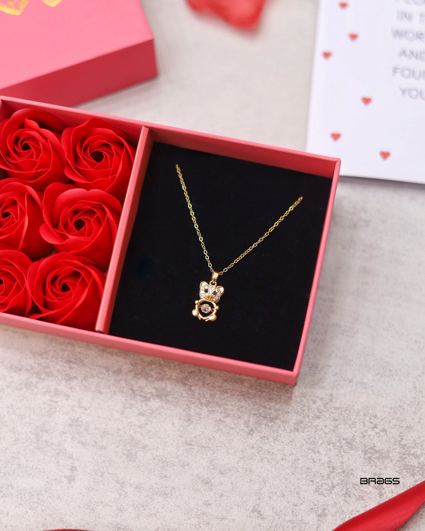 Love Box for Her (Panda Baby Necklace)
