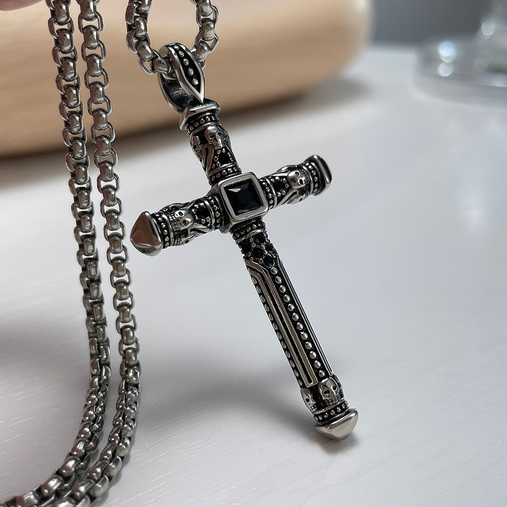 Icon Cross pendant necklace