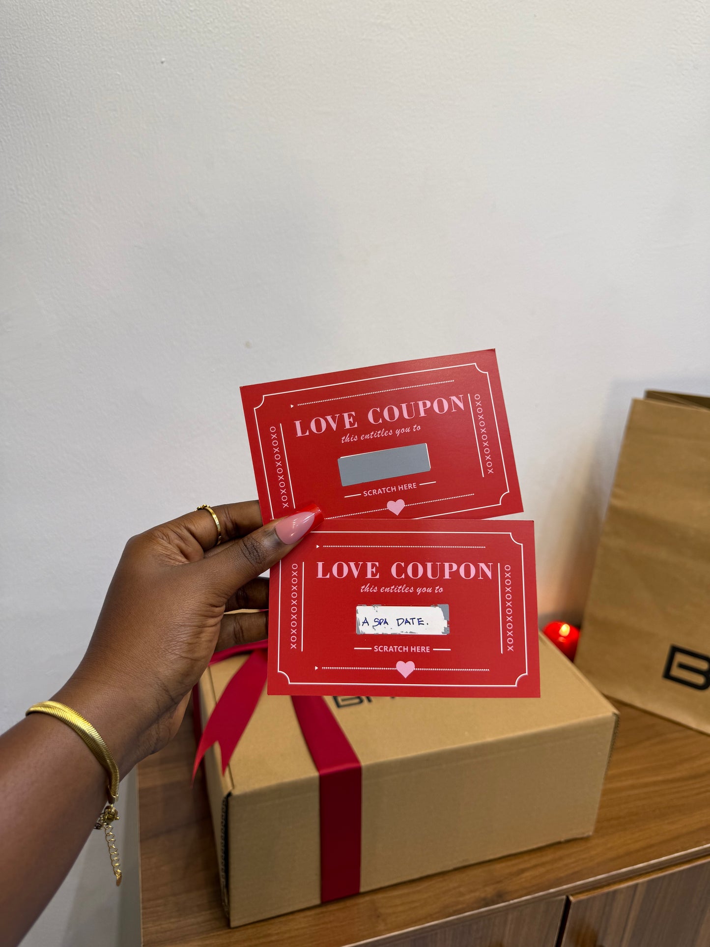 Love Coupon Pair- Scratch Love Card (Set of 2 )