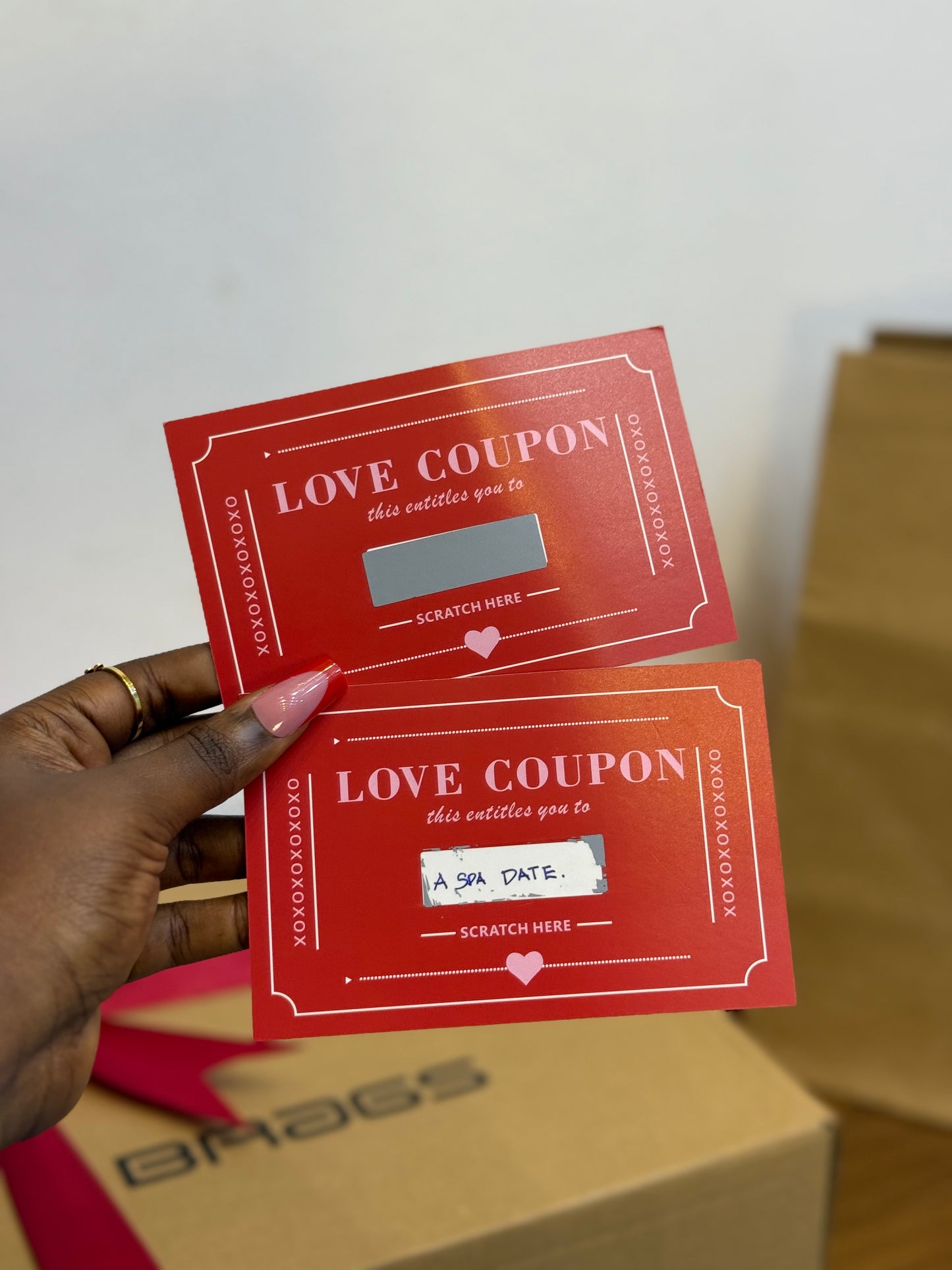 Love Coupon Pair- Scratch Love Card (Set of 2 )