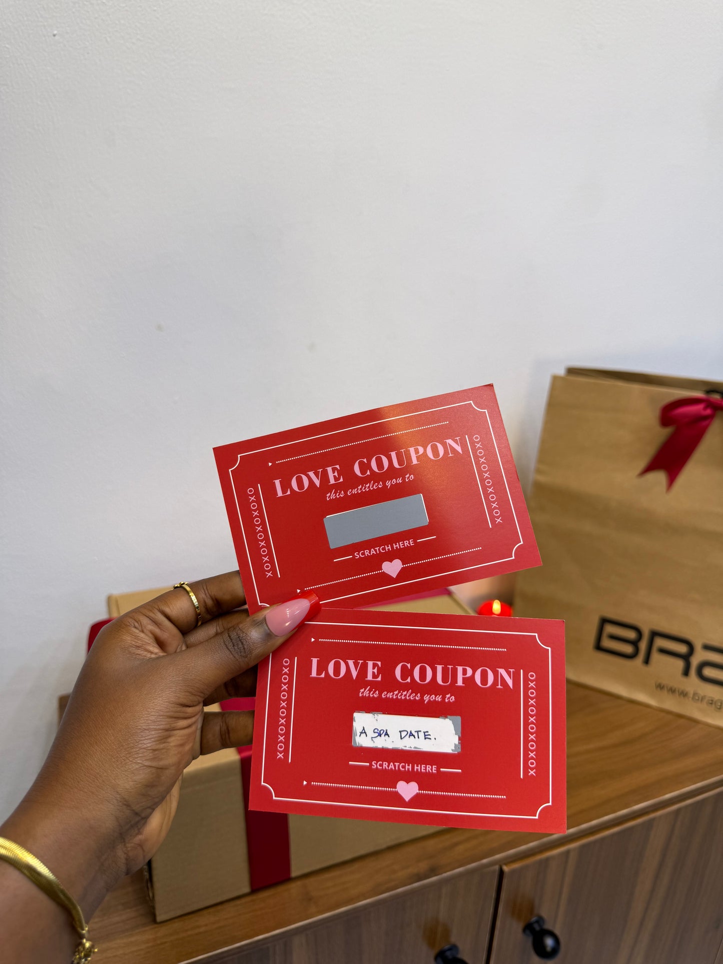 Love Coupon Pair- Scratch Love Card (Set of 2 )