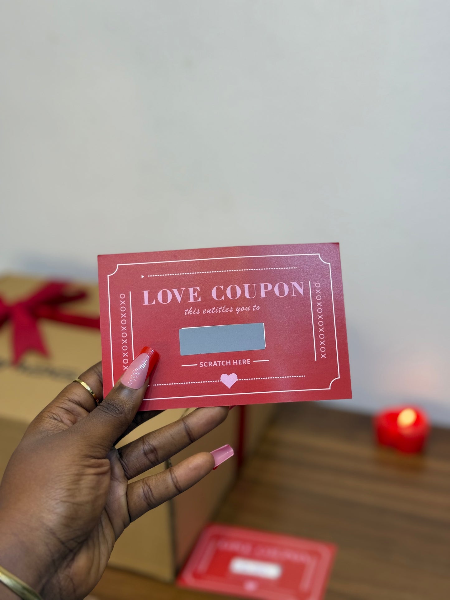 Love Coupon Pair- Scratch Love Card (Set of 2 )