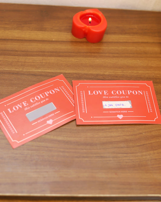 Love Coupon Pair- Scratch Love Card (Set of 2 )