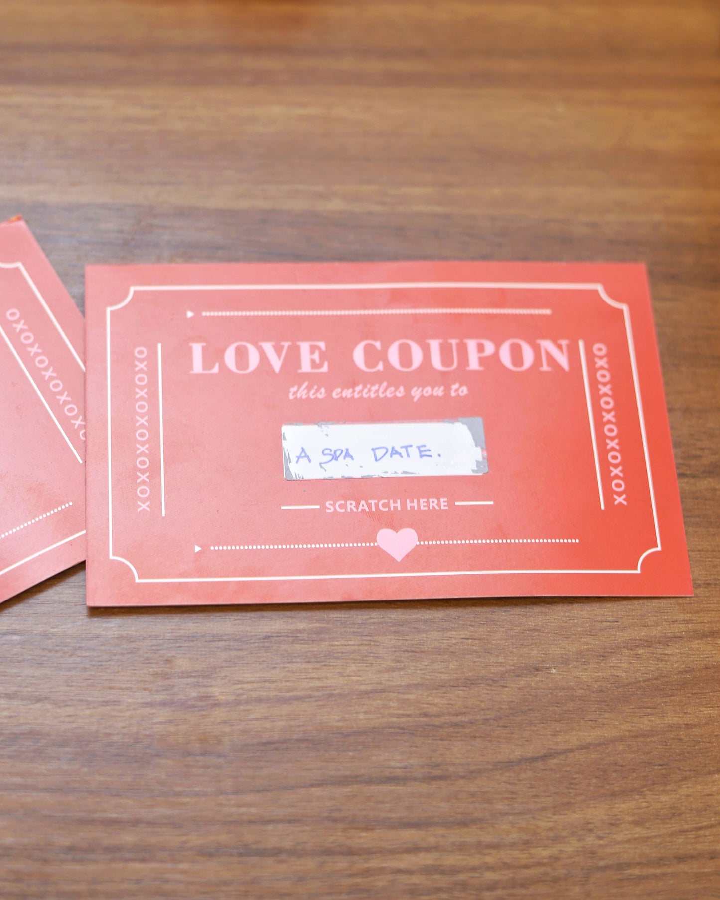 Love Coupon Pair- Scratch Love Card (Set of 2 )