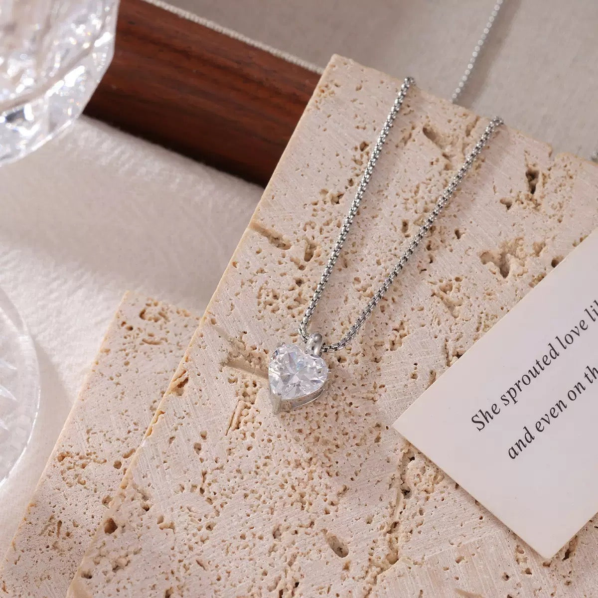 Crystal Heart Necklace