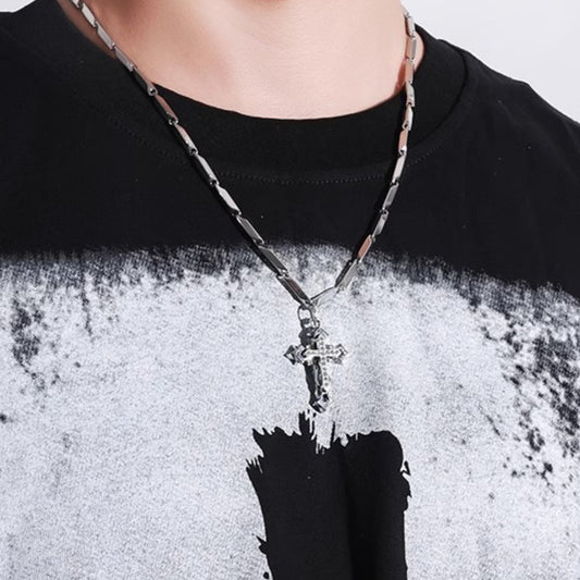 Gad Cross Link Necklace