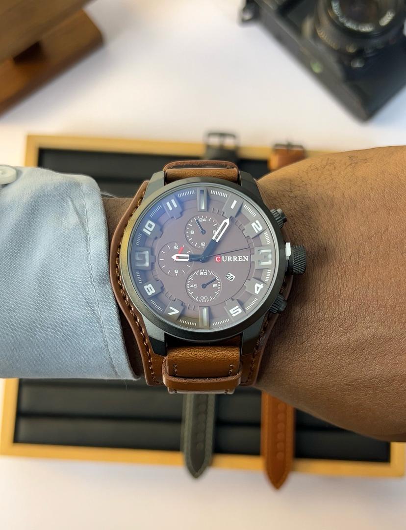 Curren Bold Leather Watch