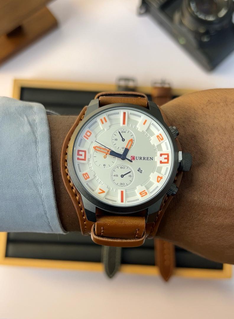 Curren Bold Leather Watch